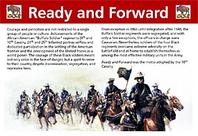 Buffalo Soldiers exhibit panel