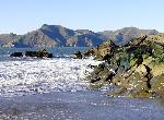 View of Marin Headlands from Baker Beach.
