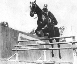 G.M. Dan Deitrick on horse in Presidio in 1926