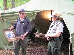 OSS Veteran Art Reinhardt and a Park Ranger