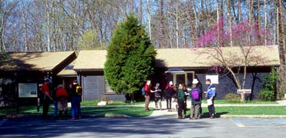 visitors learn to use a map and compass