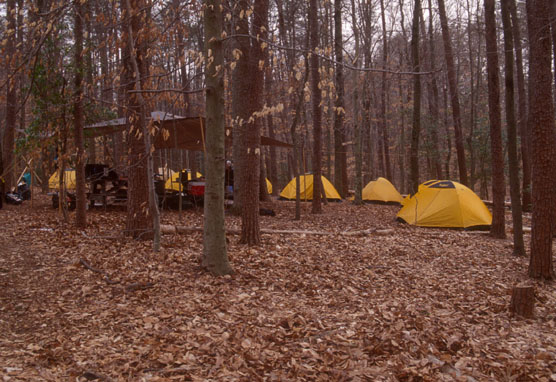Groups caming at Turkey Run.