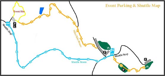 map of parking and shuttle routes