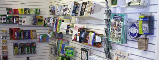 park bookstore shelves