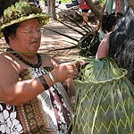 Weaver at the Hawaiian Cultural Festival