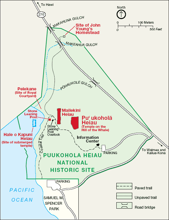 Map of Pu'ukohola Heiau