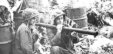 Men with bazooka - Battle for Saipan