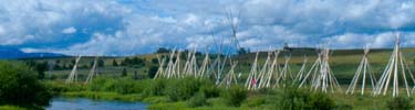Nez Perce Encampment along the Big Hole River