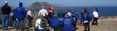 channel islands naturalist corps training at inspiration point, anacapa island