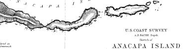 Detail of Anacapa Island Coast Survey by James Whister