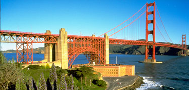 Fort Point National Historic Site is located at the south anchorage of the Golden Gate Bridge.