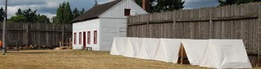 Tents for participants in the Environmental Living Program