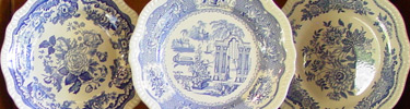 Spode china on display in the Visitor Center