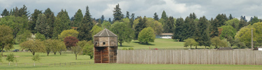 southwestern view of the fort from the Land Bridge