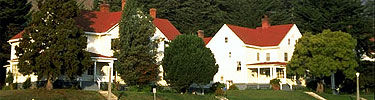 Historic officers' homes at Fort Baker