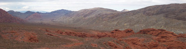 Red rocks at Lake Mead National Recreation Area