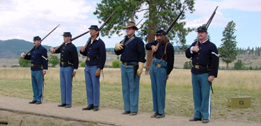 Living History. Soldiers at Fort Spokane