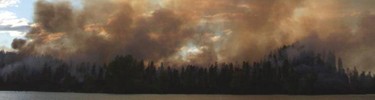 bluff fire burning