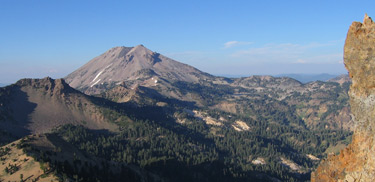 View of Lassen Peak from Brokeoff Mountain