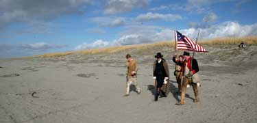 Corps arrives at the Pacific Ocean