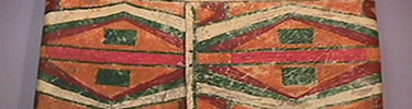 A Parfleche. A container made from raw hide. Part of the collection of Nez Perce National Historical Park.