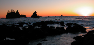Olympic National Park - Sunset on Wilderness Coast