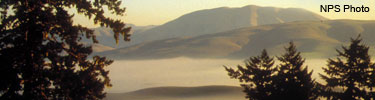 Black Mountain with fog in Olema Valley