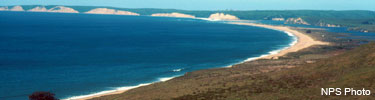 Limantour Spit and Drakes Bay as seen from Inverness Ridge