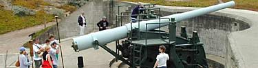Interpretive program at Battery Chamberlin