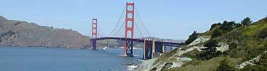 Coastal bluffs and Golden Gate Bridge