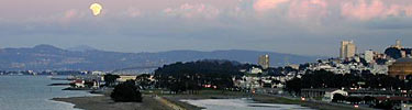 Moonrise over Crissy Field