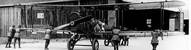Biplane at Crissy Field, 1920s