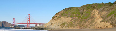 Geologic exposures at north Baker Beach