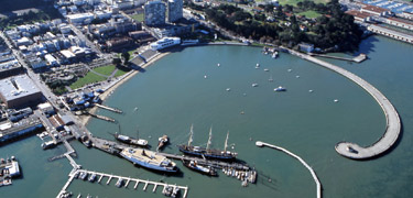 An aerial view of the park.