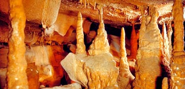 Cave formation in Sequoia National Park.
