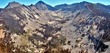 Glacial carved valley.