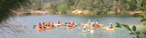 kayakers on interpretive program with ranger