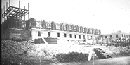Military prison under construction on Alcatraz.