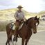 Park Ranger on horse patrol.
