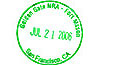 Image of one of nine cancellation passport stamps available at Golden Gate National Parks.