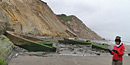 Erosion of bluffs at Fort Funston