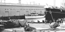 Fort Mason dock area filled with army supplies