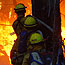 Firefighters battling the 2004 Tam Fire