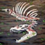 Image of a skeleton from the museum murals.