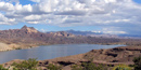 Scenic view over looking Lake Mohave