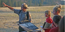 Ranger Andy guiding a walk at Fort Spokane Ranger Andy guiding a walk at Fort Spokane