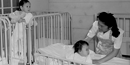 The orphanage nursery. Photo by Ansel Adams.