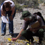 Ranger Richard Potashin leads a field trip. NPS Photo.