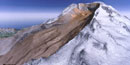 Artist rendering of the Osceola Mudflow releasing from Mount Rainier.