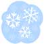 Drawing of snowflakes on blue background. Drawing of snowflakes on blue background.